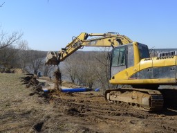 Прокладка водовода в Рублёво-Архангельское. Видео, фото